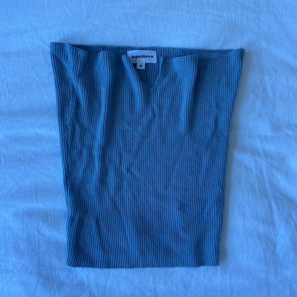 Superdown | Gray Tube Top